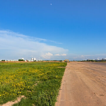 Вид с ВПП Минск-1 на юго-восток
