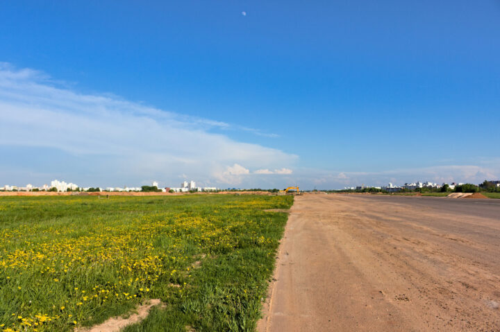 Вид с ВПП Минск-1 на юго-восток